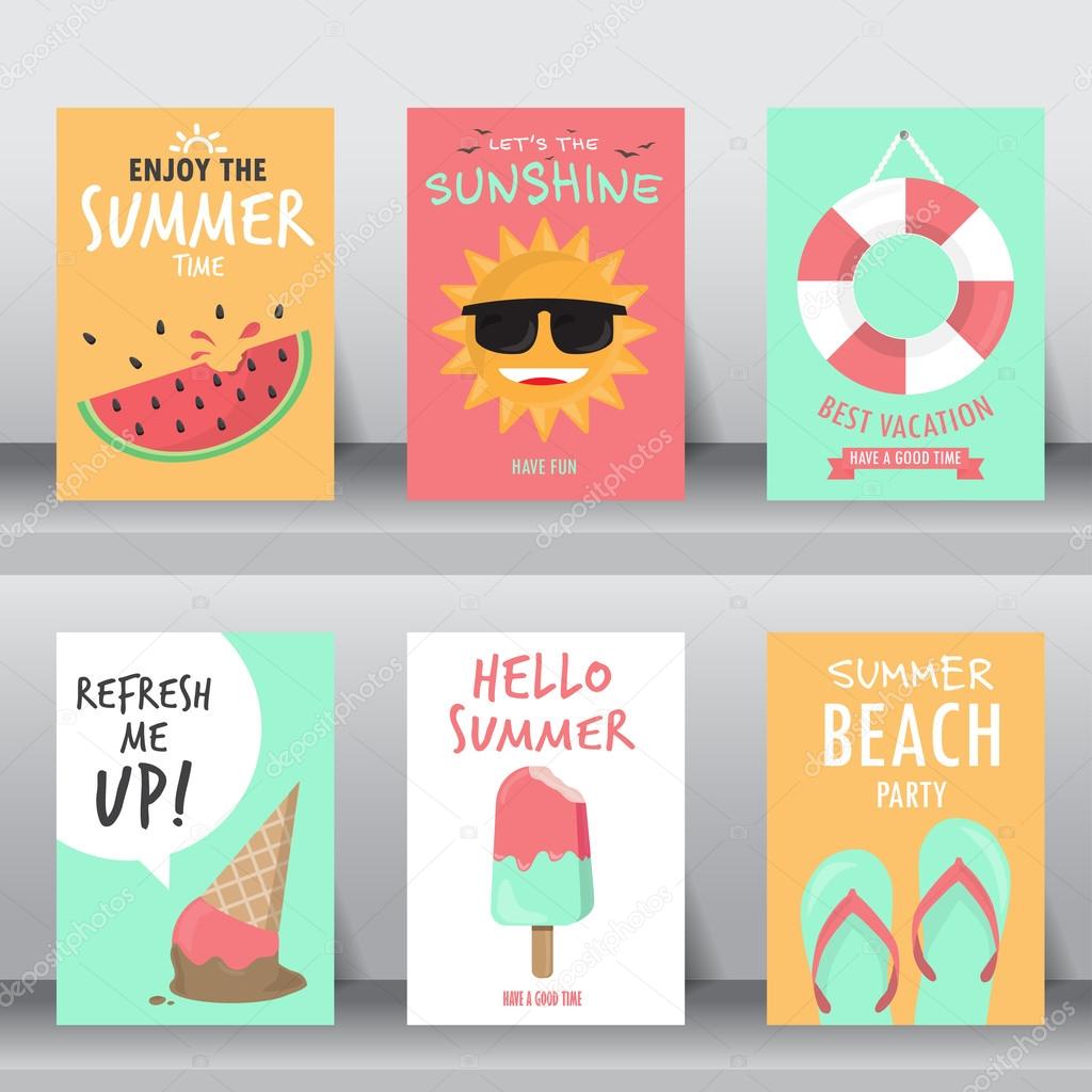 summer background set