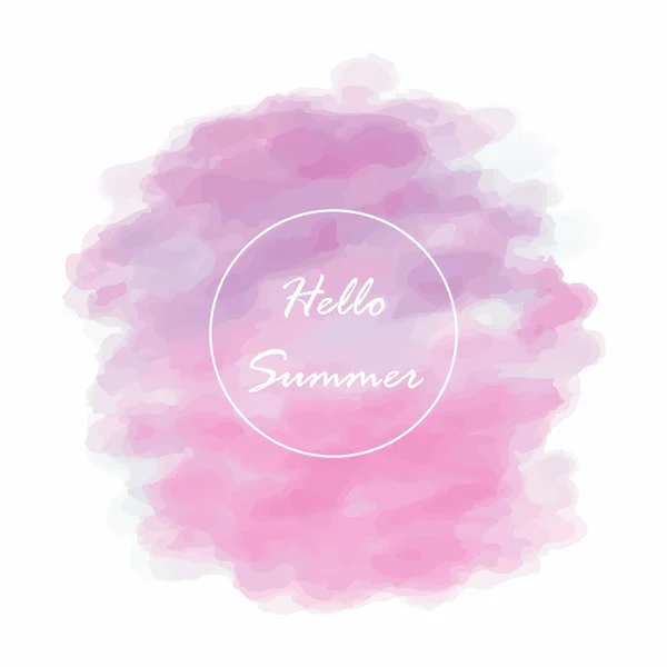 Hellrosa violett love pastellfarbenes Banner im Sommer Banner — Stockvektor