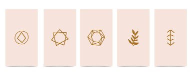 Sosyal medya için hoş bir geçmiş. Elmas ve şekilli bir hikaye.