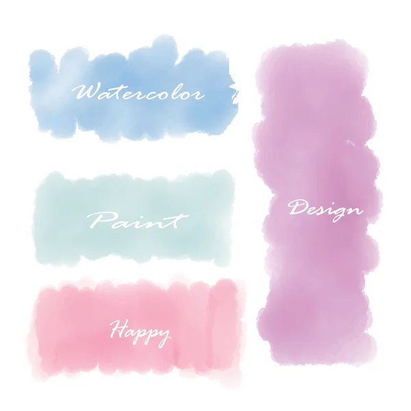 Hellviolett rosa blau pastellfarbenes Vintage Banner — Stockvektor