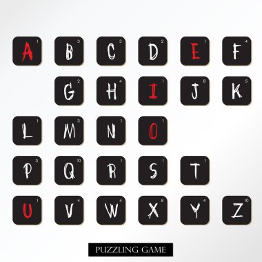 Beyaz kırmızı siyah büyük yazı tipi