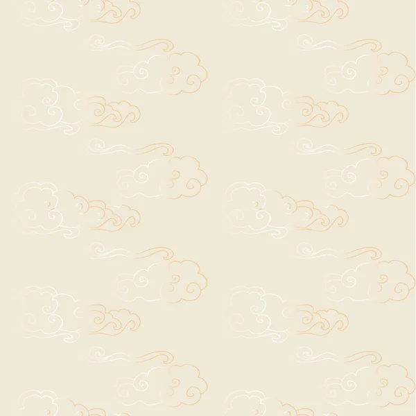 Red gold seamless chinese pattern — Stock Vector