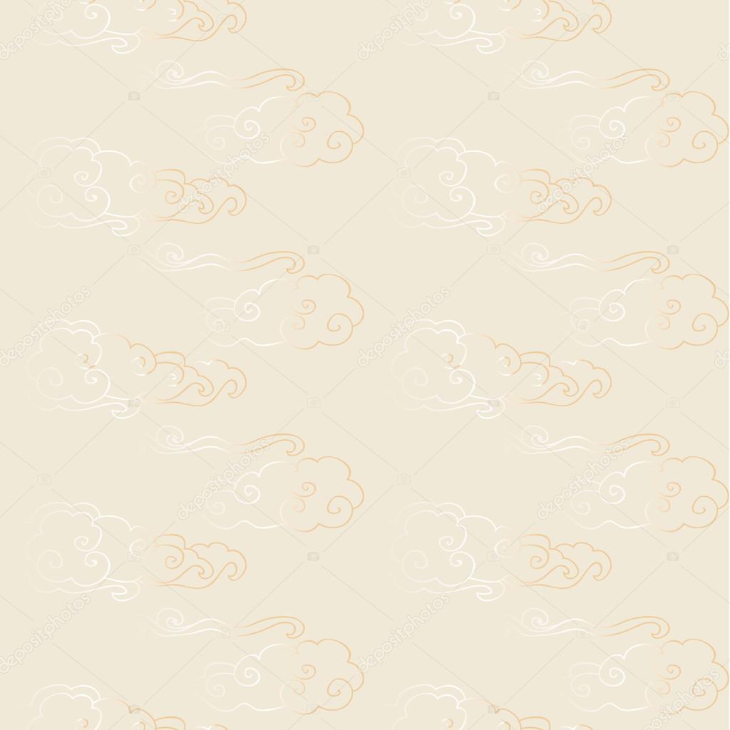 Red gold seamless chinese pattern