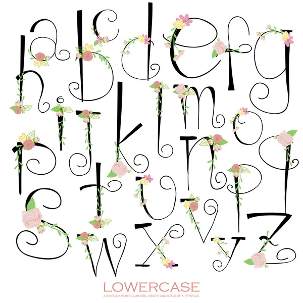 Svart rosa grön färgglada krita blyertspenna alfabetet bokstäver. Hand dra — Stock vektor