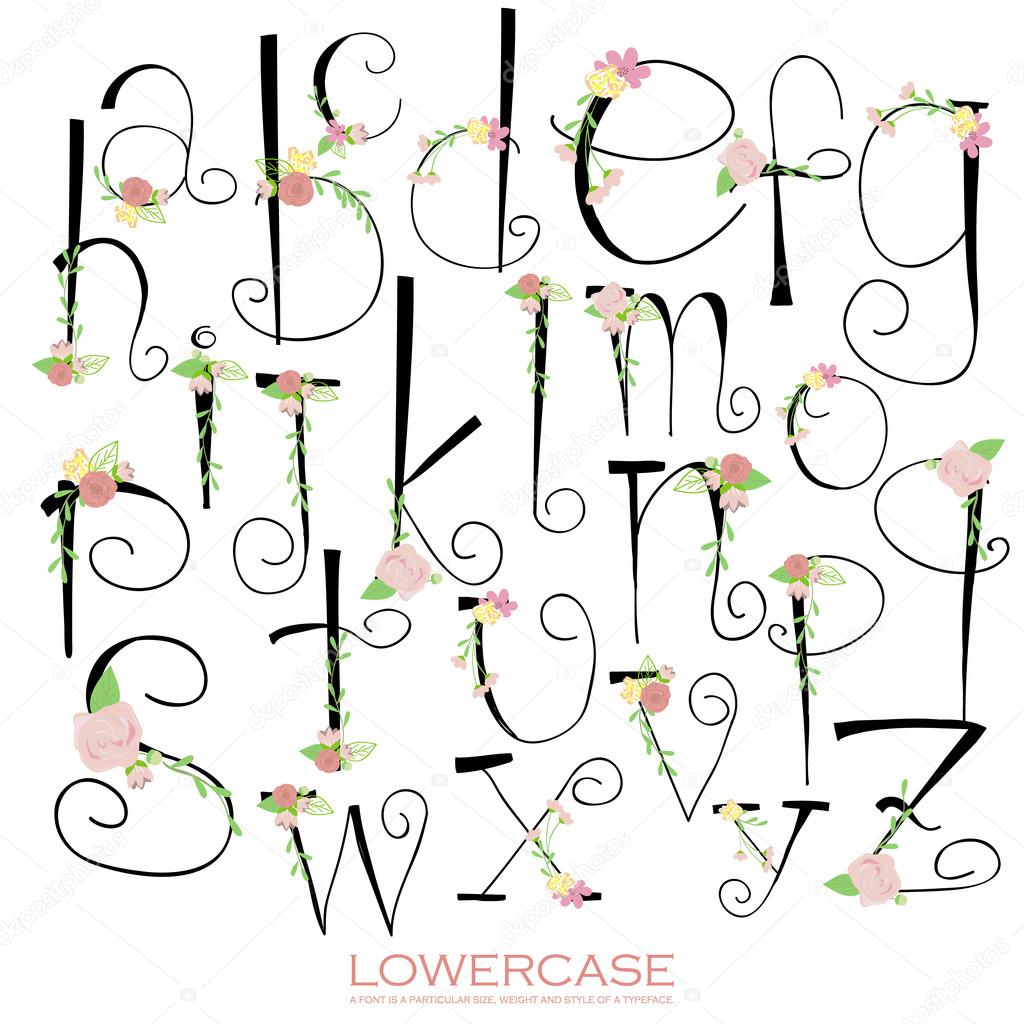 Black pink green colorful chalk pencil alphabet letters.Hand drawn written
