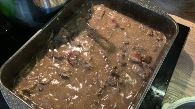 Lezzetli yiyeceklerin yakın görüntüsü