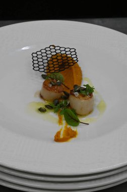 Lezzetli yiyeceklerin yakın görüntüsü