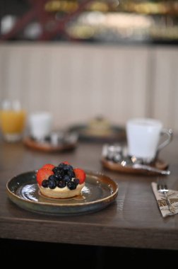 Lezzetli ve sağlıklı kahvaltı.