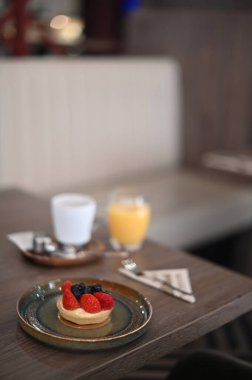 Taze ve lezzetli pasta.