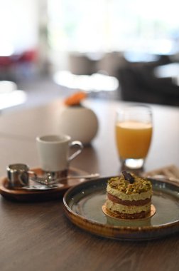 Lezzetli taze ve sağlıklı kahvaltı, yakın çekim.