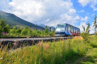 Tatras dağlarına, Slovakya 'ya, Slovakya' daki güzel manzaralara.