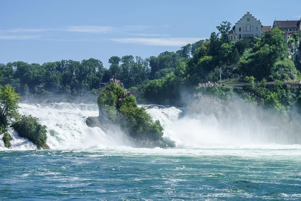 The Rhine Falls is the largest waterfall in Europe, Schaffhausen, Switzerland. — Stock Photo, Image
