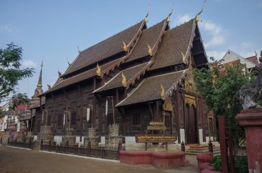Ahşap Wat Pan Tao Tapınağı, Chiang Mai, Tayland