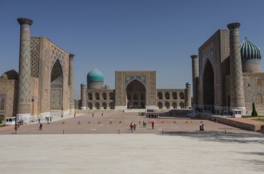 Semerkant, Özbekistan 'daki Registan Meydanı