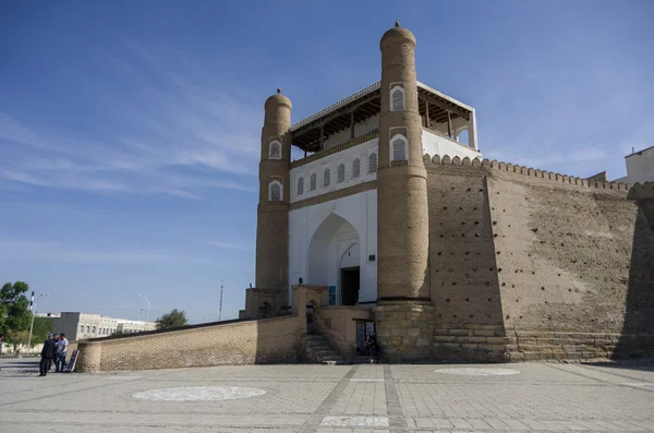 Porta da Fortaleza de Bukhara - A Arca, Uzbequistão. Ásia Central . — Fotografia de Stock