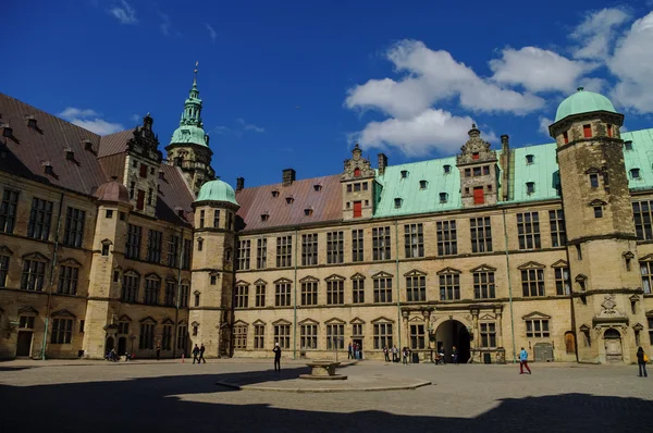 Helsingborg, Denmarkn - May 1, 2011: In courtyard of renaissance Royalty Free Stock Photos