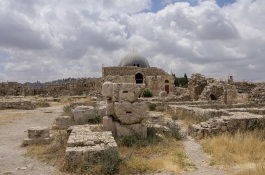 Eski Emevi Palace, Jabal al-Qal'a, Amma Hill'de Kalesi görüntülemek