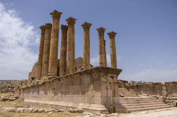 Temple of Artemis in the ancient Roman city of Gerasa, preset-da — Stock Photo, Image