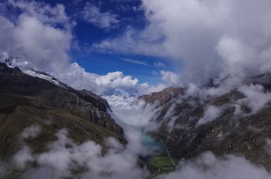 Colca Kanyonu Panoraması, Peru, Güney Amerika. İnkalar tarım teraslarının oluşturmak için.