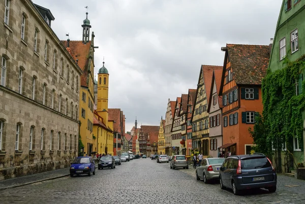 stock image  Street view of Dinkelsbuhl, one of the archetypal towns on the German Romantic Road.