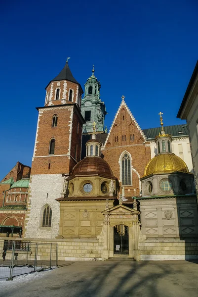 Catedral de Wawel em Wawel Hill em Cracóvia, Polônia — Fotografia de Stock