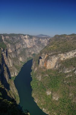 Panorama of Sumidero Canyon from viewpoint. Near Tuxtla Gutierre clipart