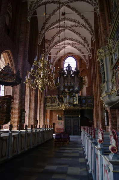 Helsingor Dinamarca Mayo 2011 Iglesia Interior Medieval Danesa Del Priorato —  Fotos de Stock