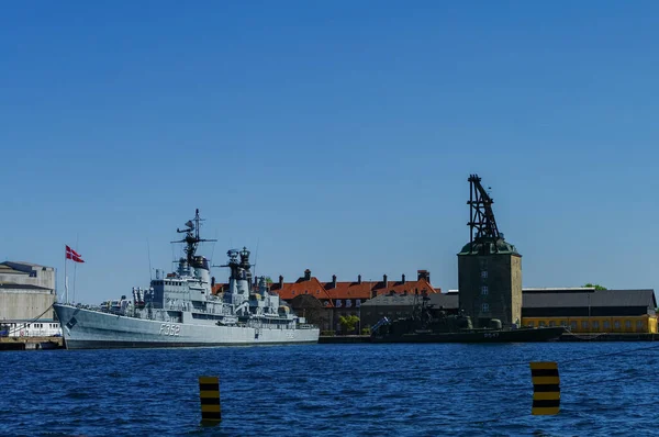 Kopenhagen Denemarken April 2011 Historisch Oorlogsschip Hdms Peder Skram Fregat — Stockfoto