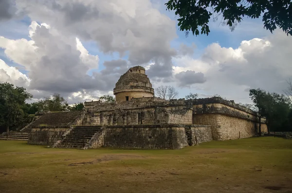 Maya observatoř, Chichén-Itzá, Mexiko — Stock fotografie
