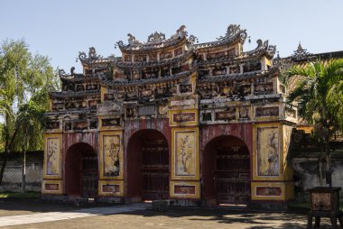 Kalenin içinde. İmparatorluk yasak şehir. Hue, Vietnam. 