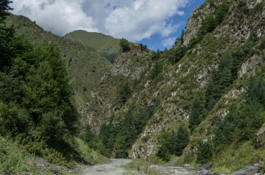 Kafkas Dağları, Argun river canyon ve road Shatili, Gorgia, Avrupa