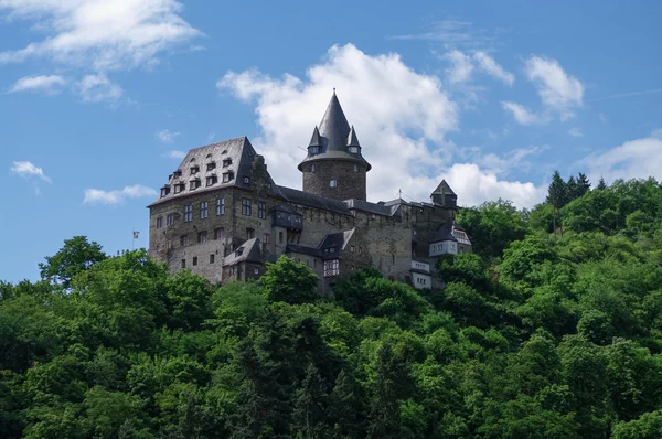 Stahleck zamek nad doliną Renu, Bacharach, Niemcy — Zdjęcie stockowe