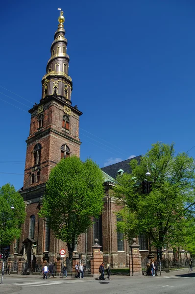 Kodaň, Dánsko-2 květen 2011: Vor Frelsers Kirke. O kostel — Stock fotografie