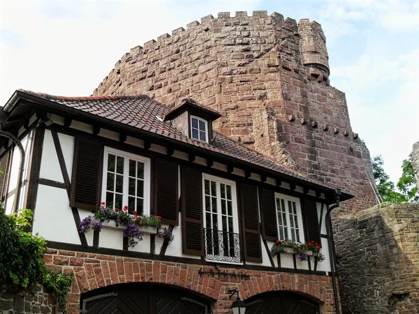在 Dilsberg 的 Bergfeste 堡垒。德国 — 图库照片