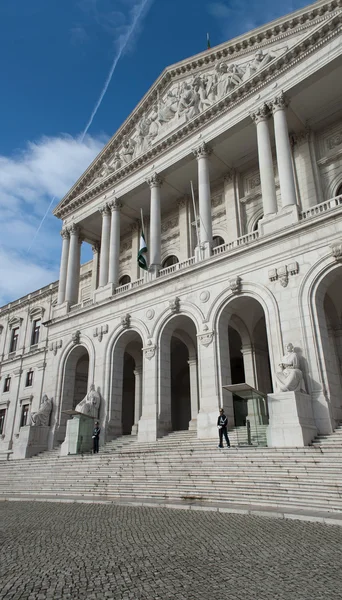 Portuguese Parliament Building, Palacio da Asembleia da Republica, Lisbon, Portugal. Side — Stock Photo, Image