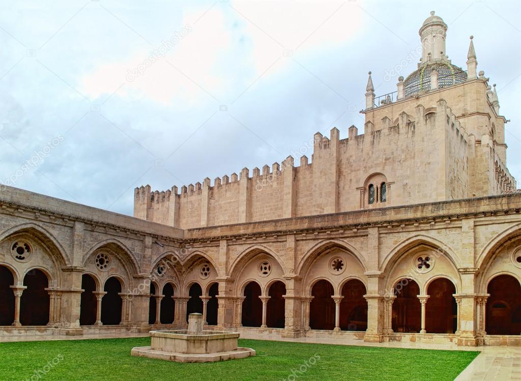 Cloister of Se Velha in Coimbra, Portugal