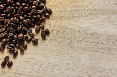 kahve kahverengi, kahve ahşap arka plan üzerinde brown