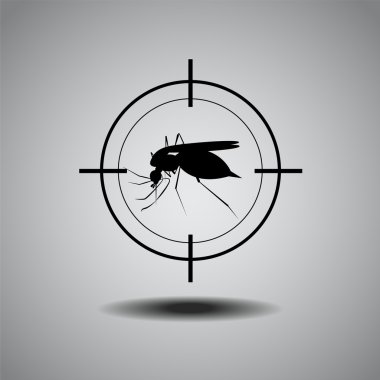 stop mosquito , flat icon design,logo clipart