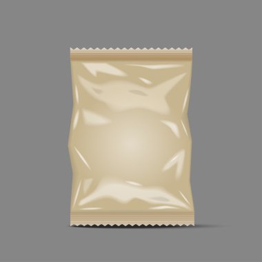 Boş folyo gıda Snack poşet çanta ambalaj kağıt