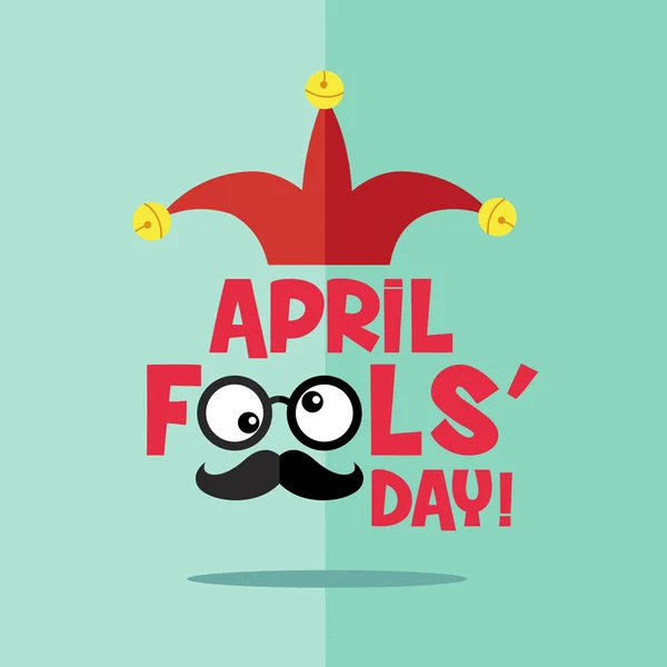 April fool's day, Typography, Colorful, flat design — Stock Vector