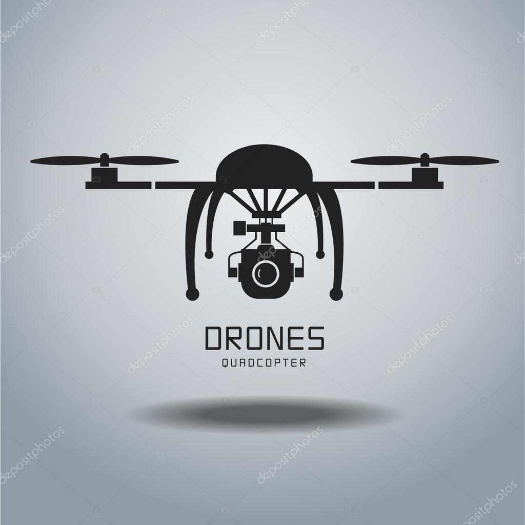 Drone quadrocopter, drone vector, drone icon, drone flat design,drone camera, drone logo, drone graphic,drone EPS