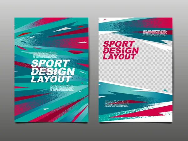 Sport Design Layout Mal Design Sport Background Dynamic Poster Brush – stockvektor