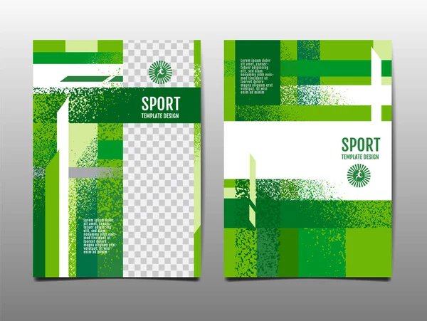 Sport Design Layout Template Design Sport Background Poster Dinamico Brush — Vettoriale Stock