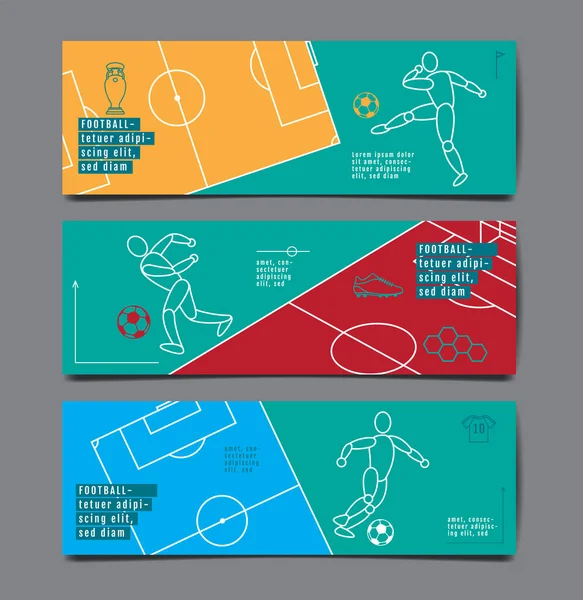 Torneo Fútbol Diseño Diseño Deportivo Fútbol Fondo Ilustración — Vector de stock