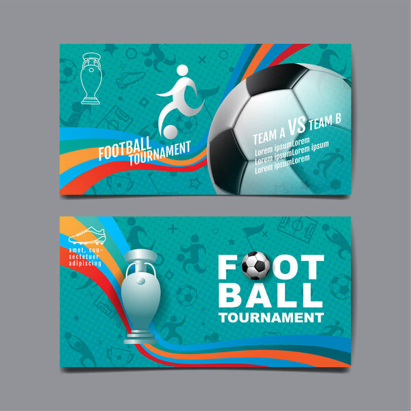 Football Tournament, Sport layout design , soccer , background Illustration.