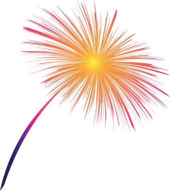 Renkli Havai fişek Patlaması Elementleri, Vektör Festivali Clipart Ayarlandı