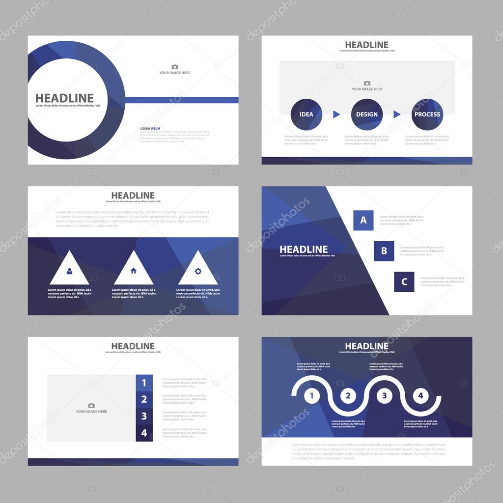 Purple presentation templates Infographic elements flat design set for brochure flyer leaflet marketing advertising