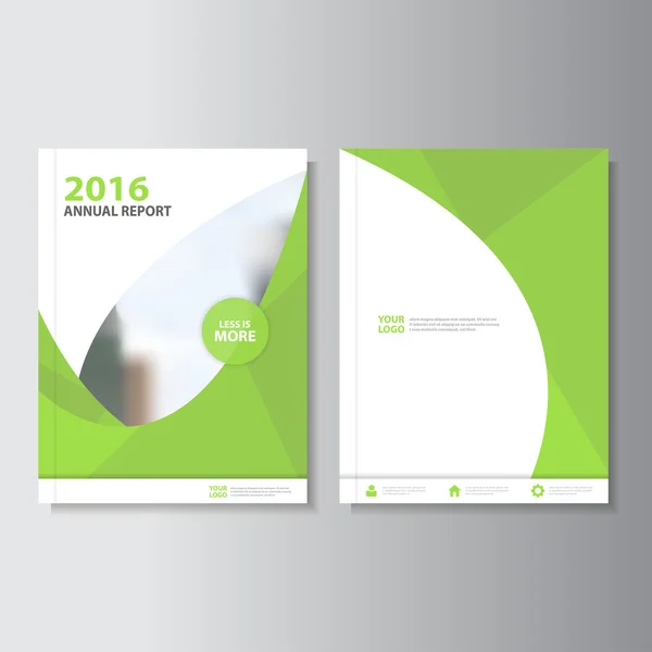 Rapport annuel Eco green Vector Brochure Brochure Modèle de dépliant, conception de couverture de livre, modèles de présentation bleu abstrait — Image vectorielle