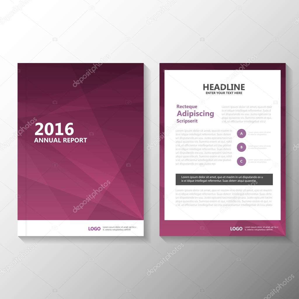 Abstract business purple Vector annual report Leaflet Brochure Flyer template design, book cover layout design, Abstract purple presentation templates