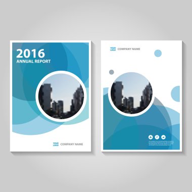 Daire mavi vektör yıllık rapor broşür broşür ve ilan şablon tasarım, kitap kapak düzeni tasarımı, soyut mavi sunu şablonları